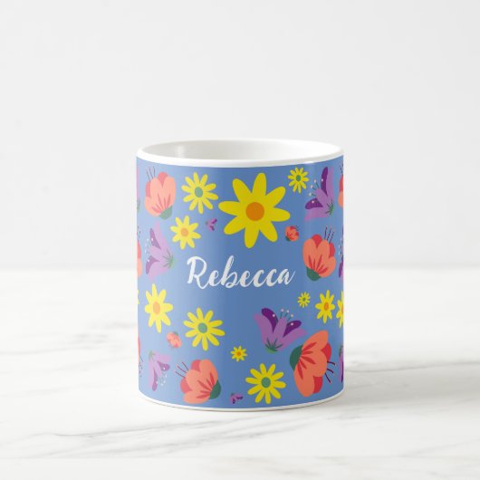 Mug floral personnalisé (Centre)