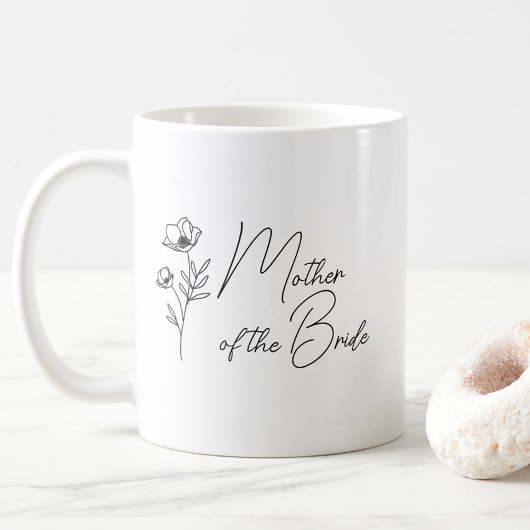 Mug Floral Personnalisé Mère de la mariée