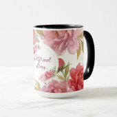 Mug floral Petit mot doux (Devant droit)
