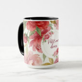 Mug floral Petit mot doux (Devant gauche)