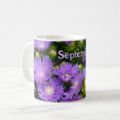 Mug Floral photographique Fleur sauvage d'Aster violet (Devant gauche)