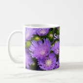 Mug Floral photographique Fleur sauvage d'Aster violet (Gauche)