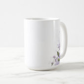 Mug Floral pourpre (Devant droit)