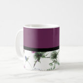 Mug Floral pourpre (Devant gauche)