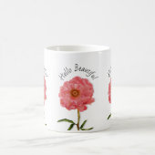 Mug Floral Pretty Rose Peony Flower (Centre)