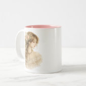 Mug Floral Profil Botanique de Femme (Devant gauche)