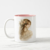 Mug Floral Profil Botanique de Femme (Gauche)