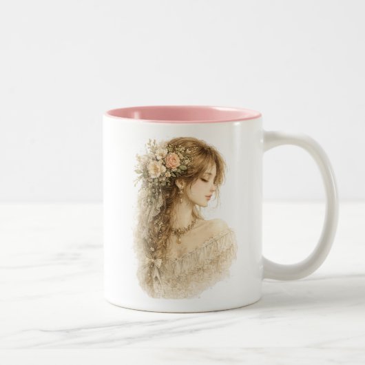 Mug Floral Profil Botanique de Femme (Droit)