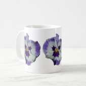 Mug Floral Purple and White Pansies (Devant gauche)