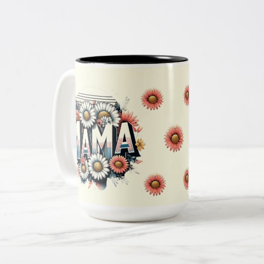 Mug Floral Retro (Devant gauche)