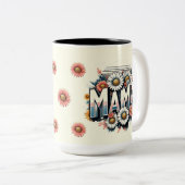 Mug Floral Retro (Devant droit)