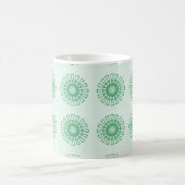 Mug floral rétro, Kelly Green (Centre)