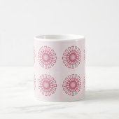 Mug floral rétro, Magenta (Centre)