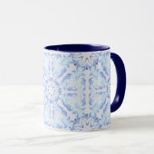 Mug Floral Retro Royal Motif (Devant droit)