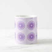 Mug floral rétro, Violet (Centre)