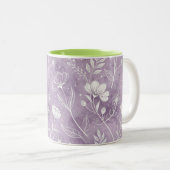 Mug floral rêveur bicolore (Devant droit)