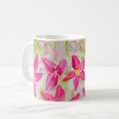 Mug Floral rose Abstrait (Devant gauche)