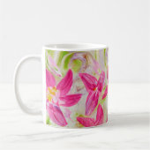 Mug Floral rose Abstrait (Gauche)