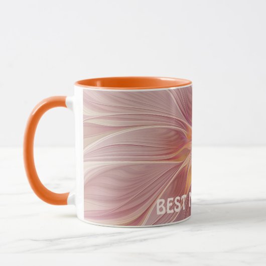 Mug Floral rose Abstrait Fractal Art Flower Best Mom (Gauche)