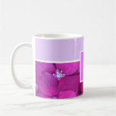 Mug Floral rose clair monogramme (Gauche)