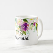 Mug Floral rose de Bourgogne (Devant droit)