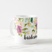 Mug Floral rose de Bourgogne (Devant gauche)