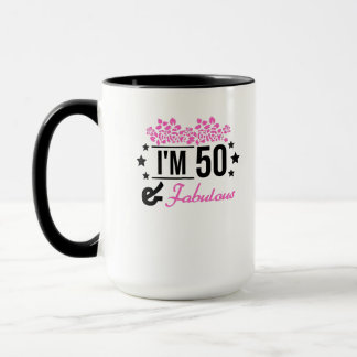 Mug floral rose im 70 ans et fabuleux