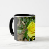 Mug Floral rose jaune 4 (Devant gauche)