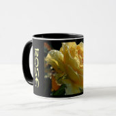 Mug Floral rose jaune 6 (Devant gauche)