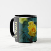 Mug Floral rose jaune 7 (Devant gauche)