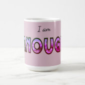 Mug Floral rose Je Suffis De Typographie Design Numéri (Centre)