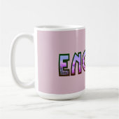 Mug Floral rose Je Suffis De Typographie Design Numéri (Gauche)