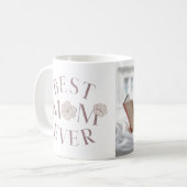 Mug Floral rose Meilleure maman jamais (Devant gauche)