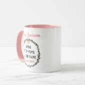 Mug Floral rose mignonne Meilleur Stepmere Bonne fête  (Devant gauche)