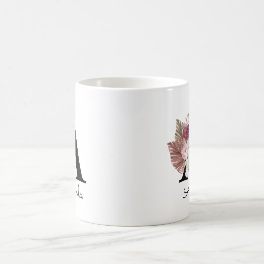 Mug Floral rose moderne A (Centre)