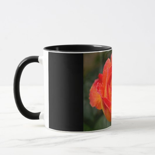 Mug Floral Rose orange (Gauche)