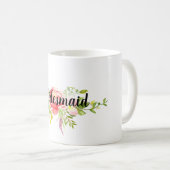 Mug Floral rose rouge (Devant droit)