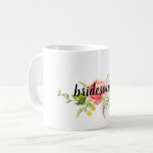 Mug Floral rose rouge (Devant gauche)