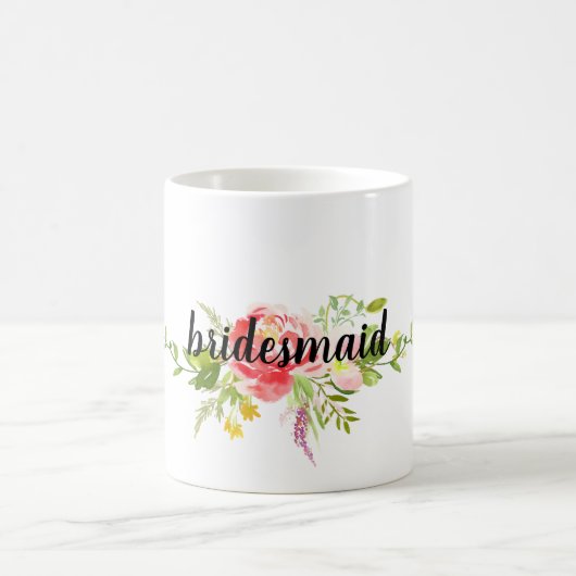 Mug Floral rose rouge (Centre)