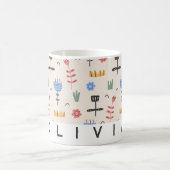 Mug floral scandinave moderne | Cadeau personnalis (Centre)