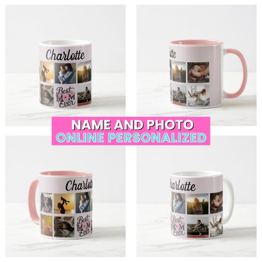 Mug Floral Script meilleur maman jamais