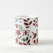 Mug Floral seamless pattern birds and butterflies (Centre)