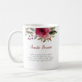 Mug Floral Serez-Vous Ma Godmère Baptême (Gauche)