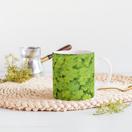 Mug Floral Shamrock vert Plante