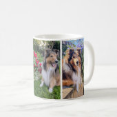 Mug Floral Sheltie (Devant droit)