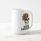 Mug Floral Skull Aesthetic with Soft Emotional Touch (Devant droit)