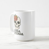 Mug Floral Skull Aesthetic with Soft Emotional Touch (Devant gauche)