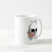 Mug Floral Skull Goth "Hello Darkness" Art (Devant droit)