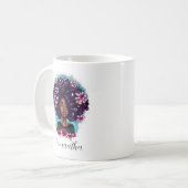 Mug Floral Sparkling Afro Femme (Devant gauche)