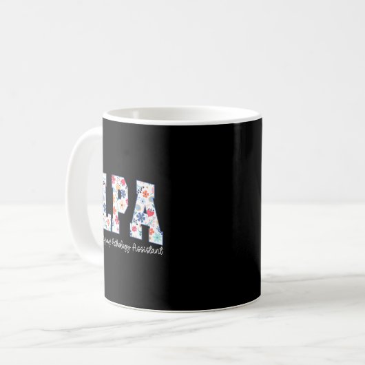 Mug Floral Speech Language Pathology Istant Slpa Appre (Devant gauche)